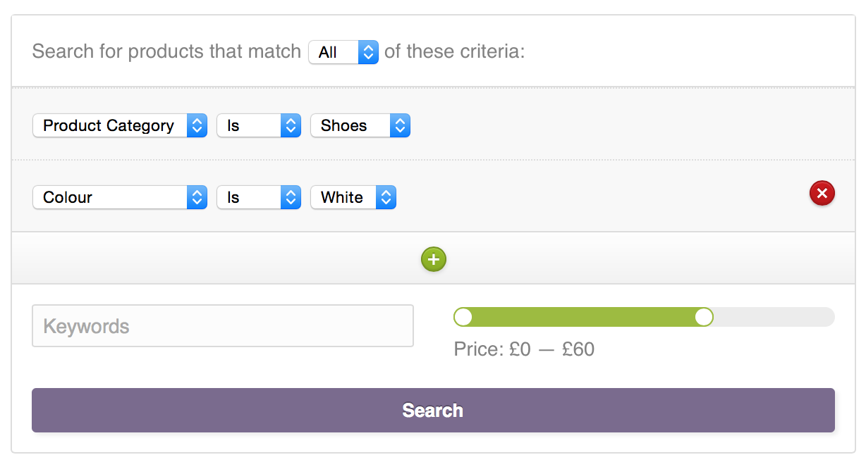 WooCommerce Product Finder Price Filter